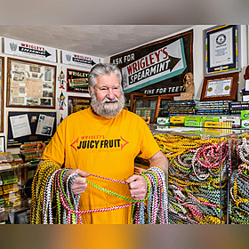 The man behind the biggest chewing gum wrapper collection in the world Image