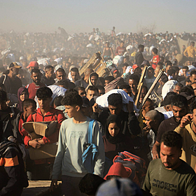 Aid agencies have warned that mass starvation is spreading in Gaza Image
