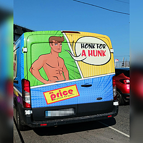 Are you offended by these Mr Price van slogans? Image