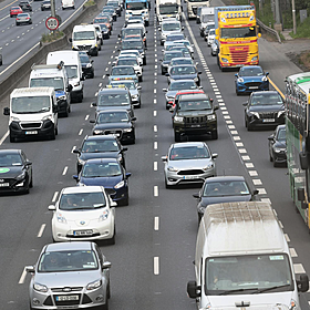 Protest brings traffic to a standstill around CityWest Image