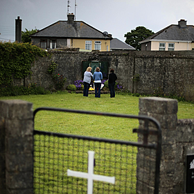 Director of excavations, at the graves of the Former Mother and Baby home in Tuam Image