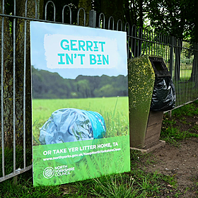 Controversy over misplaced apostrophe in Yorkshire litter campaign Image
