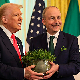 More reaction to An Taoiseach Michéal Martin at the White House Image