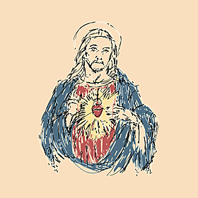 The history of the Sacred Heart Image