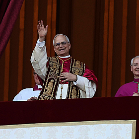 White smoke and a new pope! Image