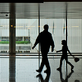 The airport dad the unsung hero of holiday travel! Image