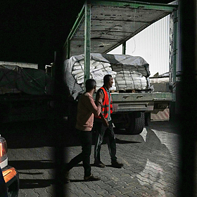 Flour and limited aid reached parts of Gaza Image