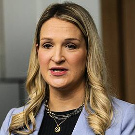 Justice Minister Helen McEntee on Garda roster dispute, budget 2024 & resourcing for the defence forces Image