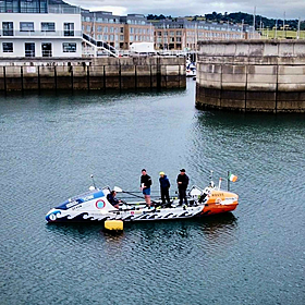 The team rowing around Ireland for charity Image