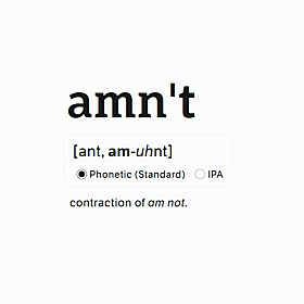 Why do Irish people say ‘amn’t’? Image