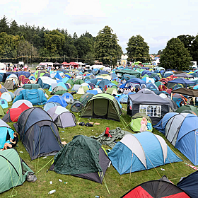 The man who manages abandoned tents after festivals Image