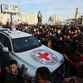 Red Cross aid effort in Palestine Image