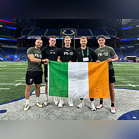 The group bringing Irish people into American Football Image