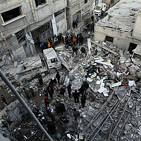 We hear from on the ground in Nassar Hospital in Gaza Image