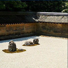 An insight into The Rock Garden of Ryōanji Kyoto, Japan Image