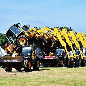 How this group use JCB diggers to dance Image