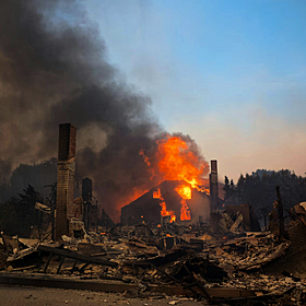 How are people dealing with the LA wildfires? Image