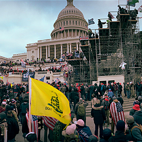 Four years ago rioters ransack the US Capitol Image