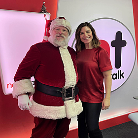 Santa Claus live in studio with Clare McKenna Image