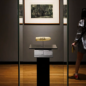 200 year old condom goes on display in Amsterdam Image