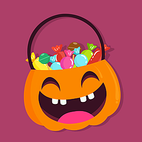How many sweets should kids get on Halloween? Image