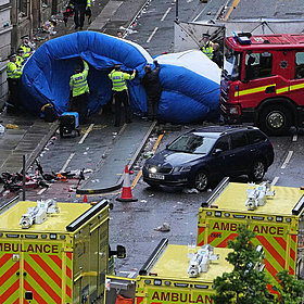 Man arrested after car hits pedestrians at Liverpool parade Image