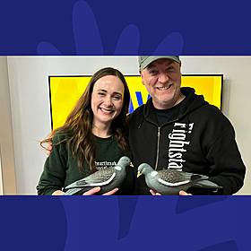 A Cracked Rib Won't Keep Justine From Juggling Pigeons! Image