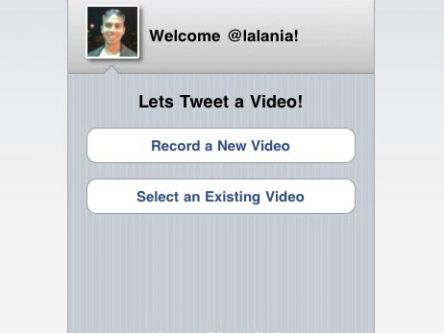 Twitvid allows users to upload videos from iPhone to Twitter