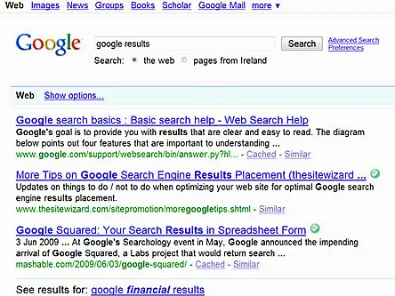 First three Google ‘results’ crucial for online marketing efforts