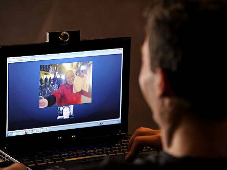 Couple marry via Skype