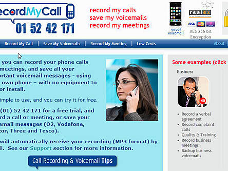 Mobile service saves voicemail and recordings to the cloud