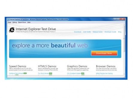 Microsoft reveals early preview of Internet Explorer 10