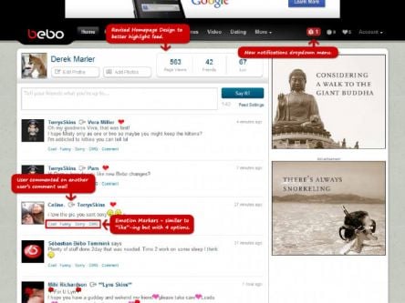 Bebo’s back with a redesign