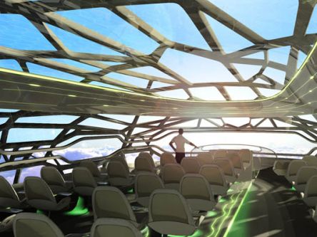 Airbus reveals concept cabin for 2050 air travel