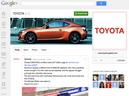 Google+ rolls out vanity URLs for brands and people