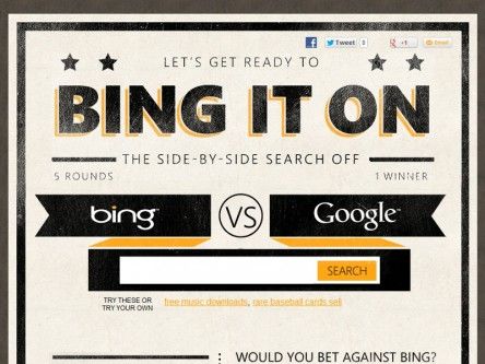 Bing tries to prove it’s just as good if not better than Google with a search-off
