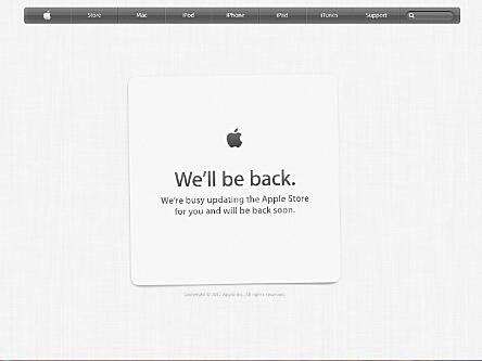 Online Apple Store closed for updates ahead of press event