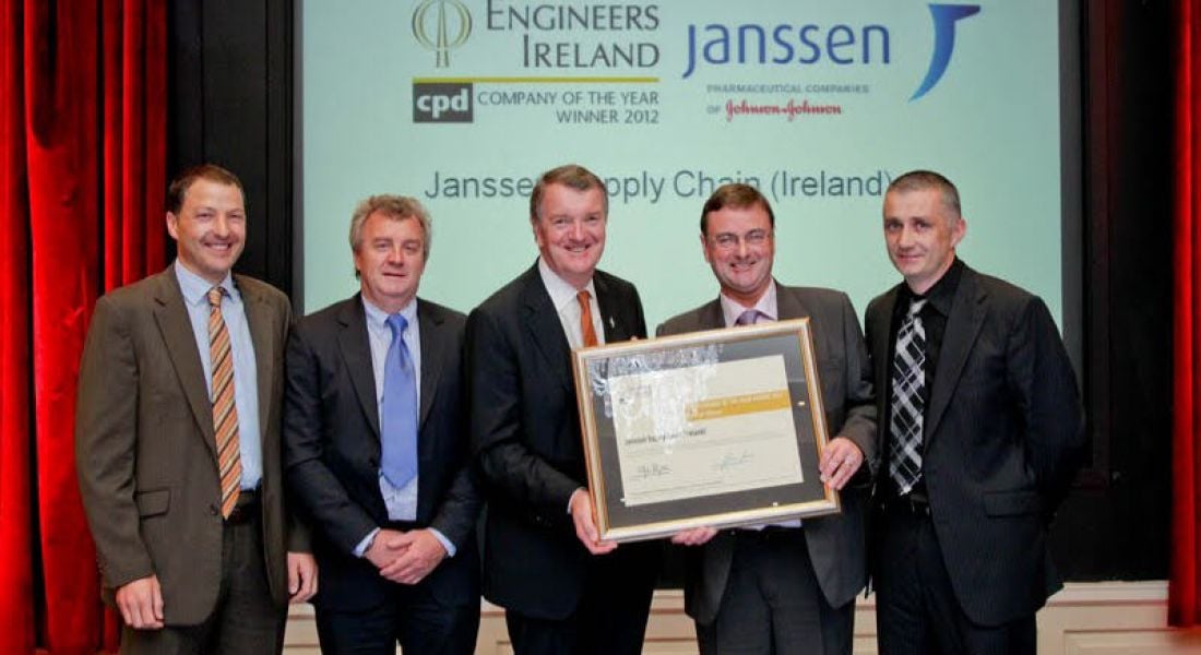Janssen wins overall Engineers Ireland CPD Company of the Year award