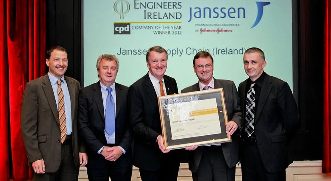 Janssen wins overall Engineers Ireland CPD Company of the Year award