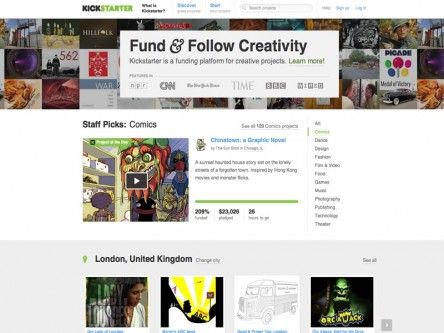Crowdfunding website Kickstarter launches in the UK