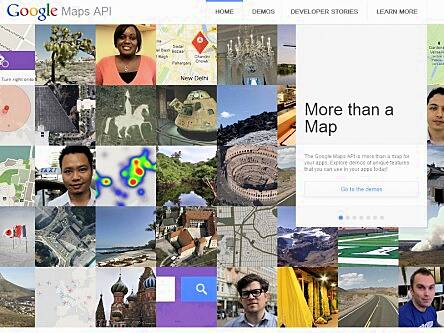 Google showcases the possibilities of the Google Maps API (says, ‘naa naa na na naah, Apple’)