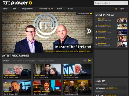 RTÉ reveals new-look RTÉ  Player with HTML 5 interface and adaptive streaming