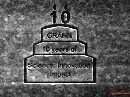 CRANN celebrates 10 years of nanoscience with world’s tiniest cake (video)