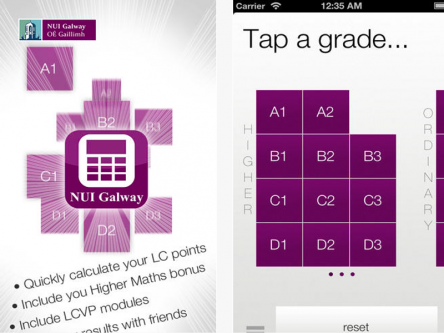 New points calculator app for Leaving Cert students