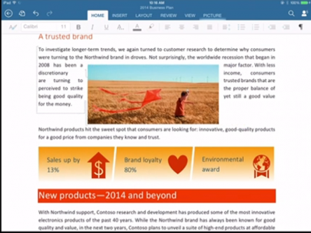 Microsoft packs a punch with new Office for iPad