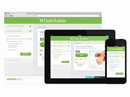 Groupon’s Deal Builder allows merchants to build their own deals