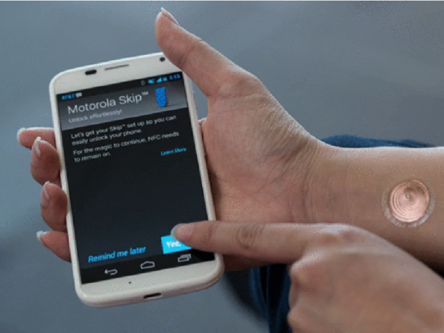 Motorola offers ‘digital tattoo’ to unlock phones