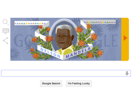 Google Doodles Nelson Mandela’s long walk to freedom