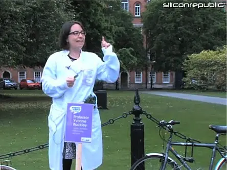 Zoologist Yvonne Buckley at Soapbox Science in Dublin (video)