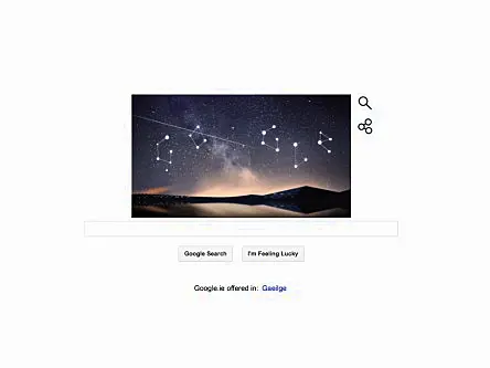 Google animates Perseid meteor shower 2014 in Doodle